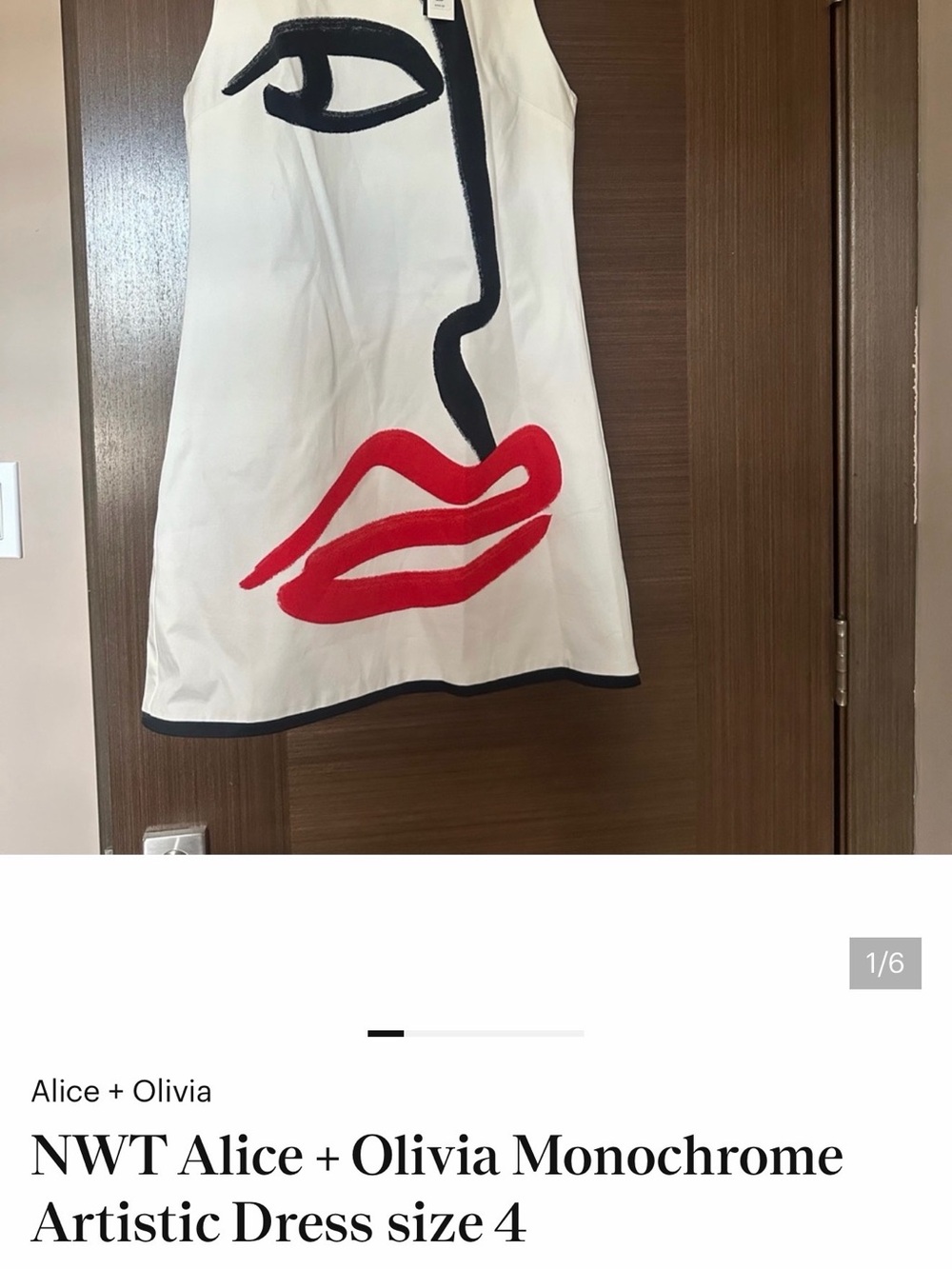 This Alice + Olivia x Koketit Clyde Shift Mini dress new with tags sz 4 - Picture 3 of 7